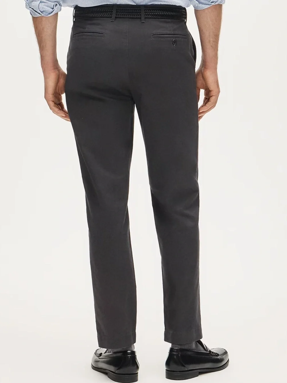 j crew charcoal ash Broken-in Straight chino pant